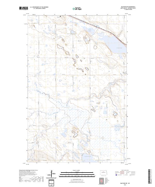 USGS Topographic Map – Balfour NW