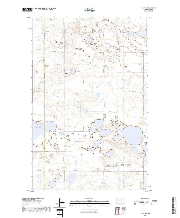 USGS Topographic Map – Balta NW