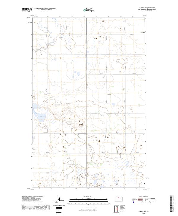 USGS Topographic Map – Bantry NW
