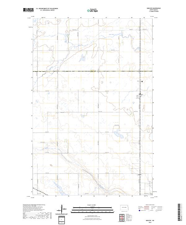 USGS Topographic Map – Barlow