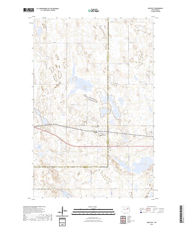 USGS Topographic Map – Bartlett