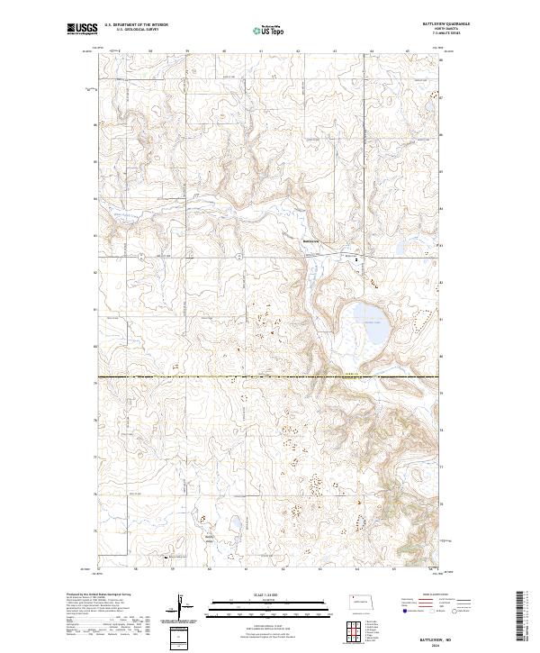 USGS Topographic Map – Battleview