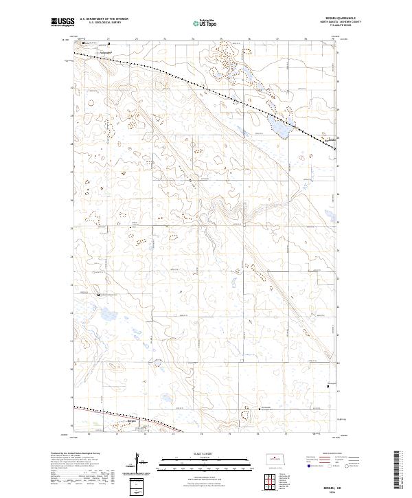 USGS Topographic Map – Bergen