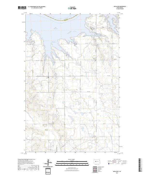 USGS Topographic Map – Beulah NE