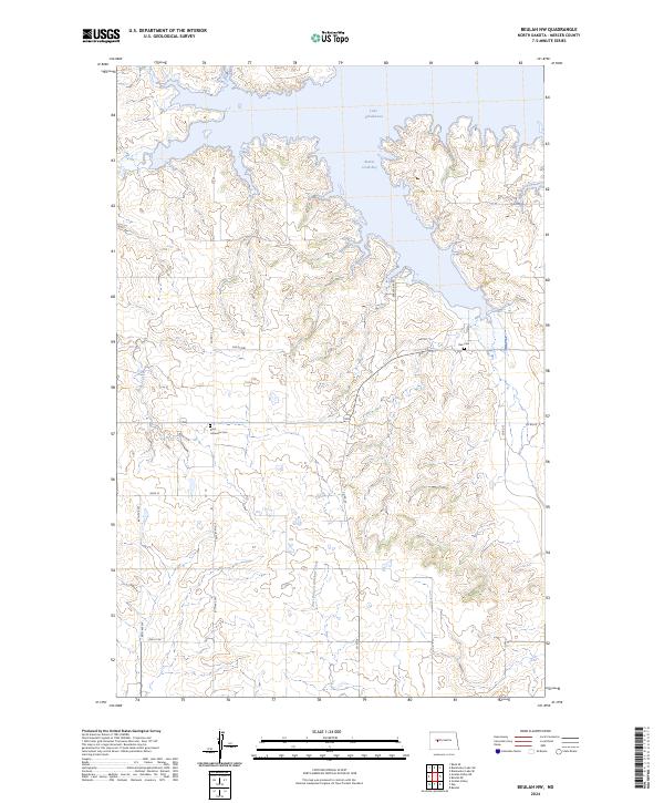 USGS Topographic Map – Beulah NW