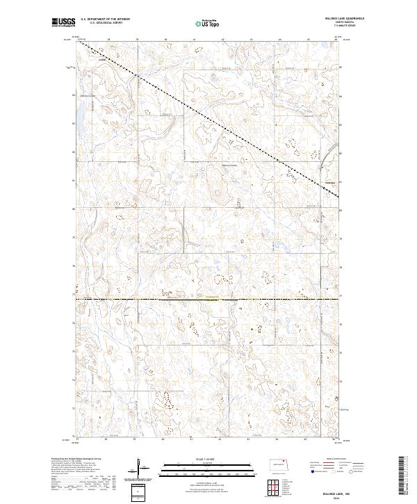 USGS Topographic Map – Billings Lake