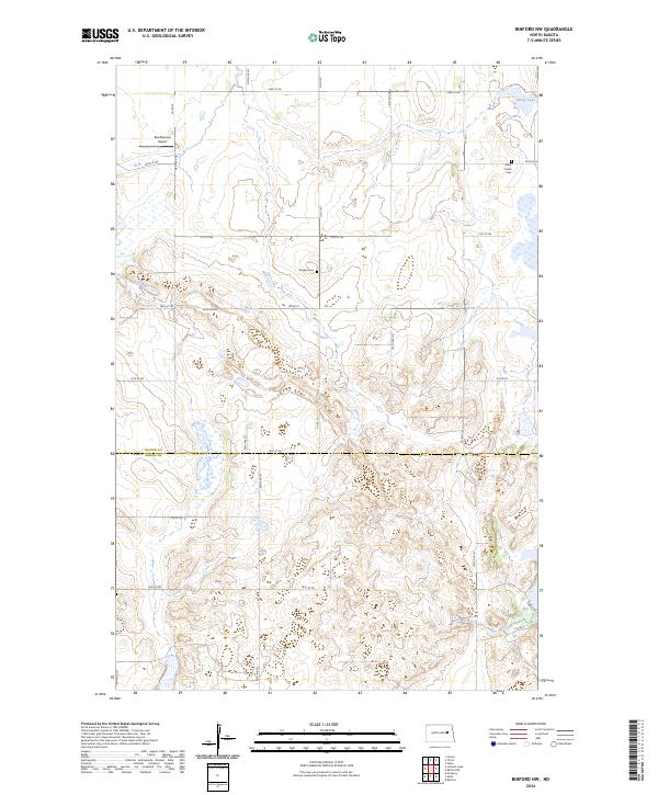 USGS Topographic Map – Binford NW