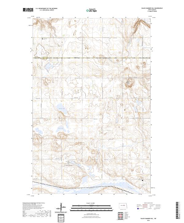 USGS Topographic Map – Black Hammer Hill