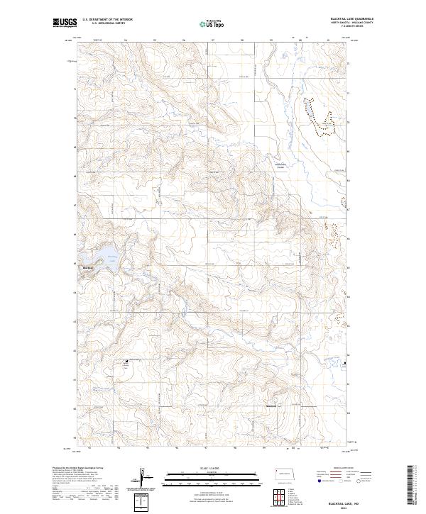 USGS Topographic Map – Blacktail Lake