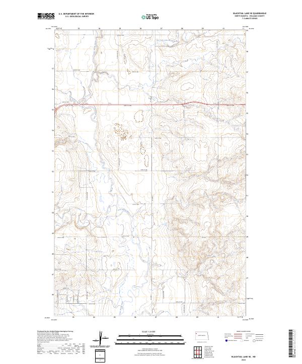 USGS Topographic Map – Blacktail Lake SE