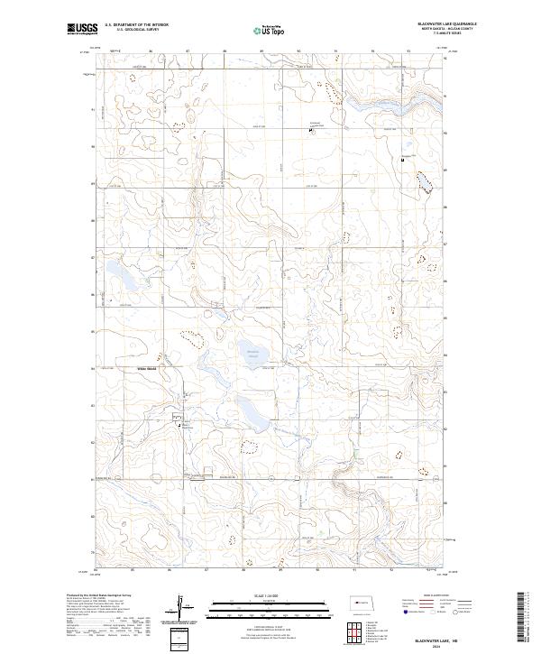 USGS Topographic Map – Blackwater Lake