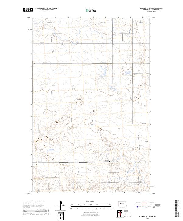 USGS Topographic Map – Blackwater Lake NW