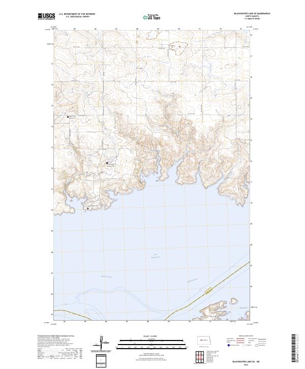 USGS Topographic Map – Blackwater Lake SE