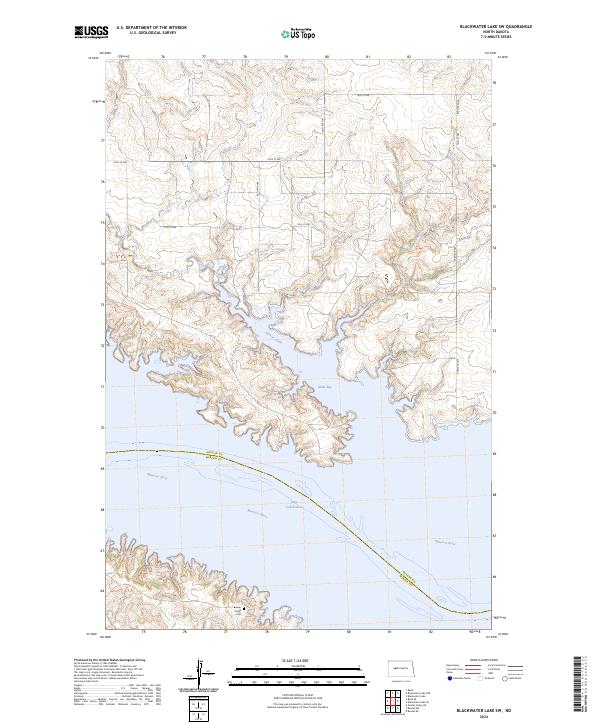 USGS Topographic Map – Blackwater Lake SW