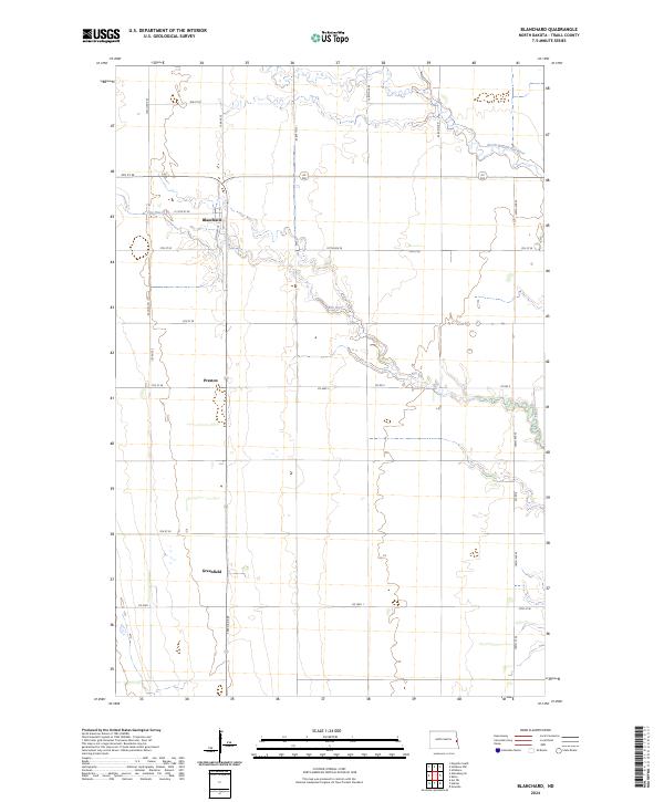 USGS Topographic Map – Blanchard