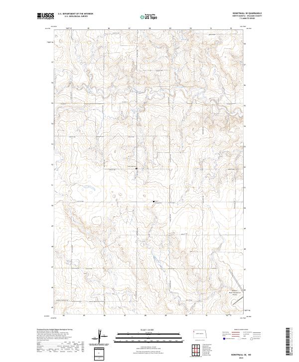 USGS Topographic Map – Bonetraill SE