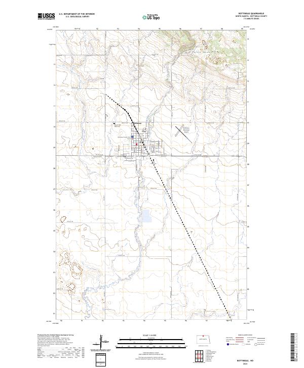 USGS Topographic Map – Bottineau