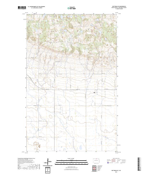 2024 Map of Bottineau SE, 2024 Print