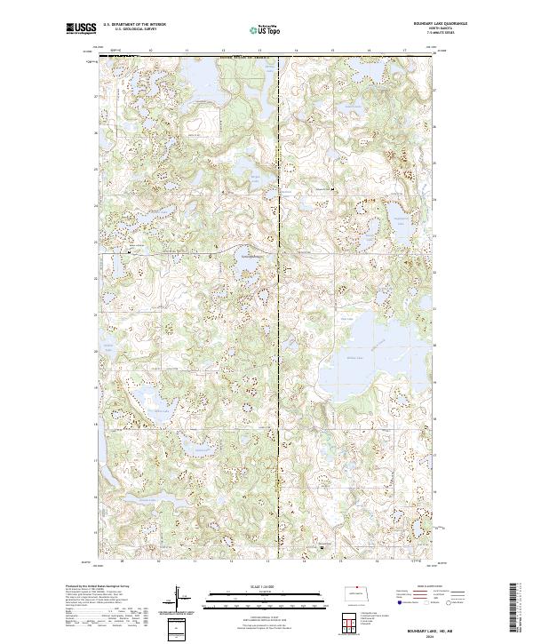USGS Topographic Map – Boundary Lake