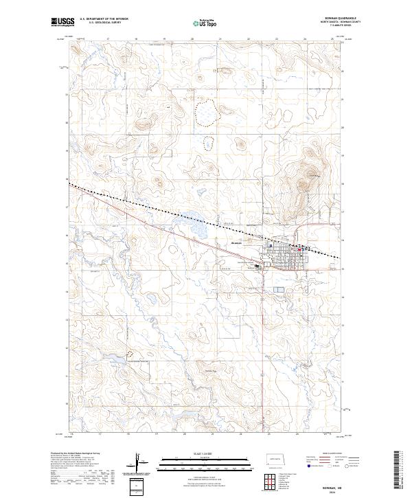 USGS Topographic Map – Bowman