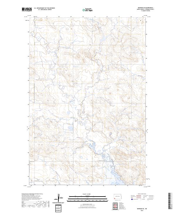 USGS Topographic Map – Bowman SE