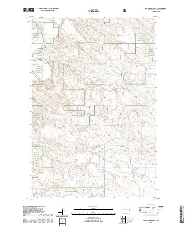 USGS Topographic Map – Boyce Creek West