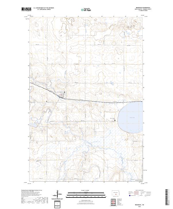 USGS Topographic Map – Braddock