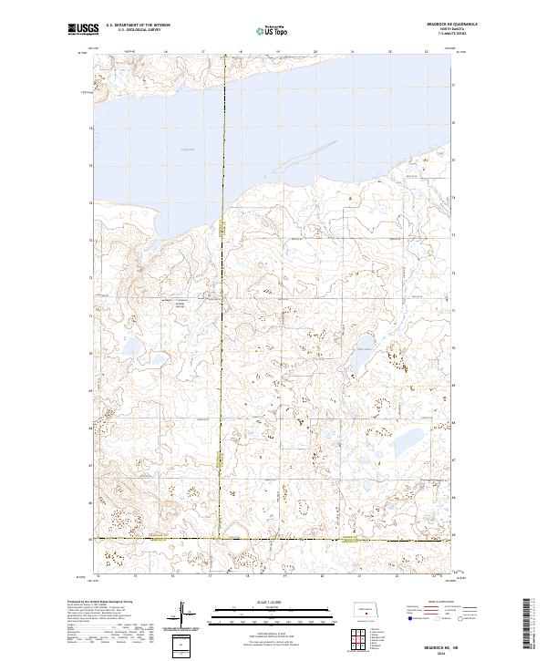 USGS Topographic Map – Braddock NE