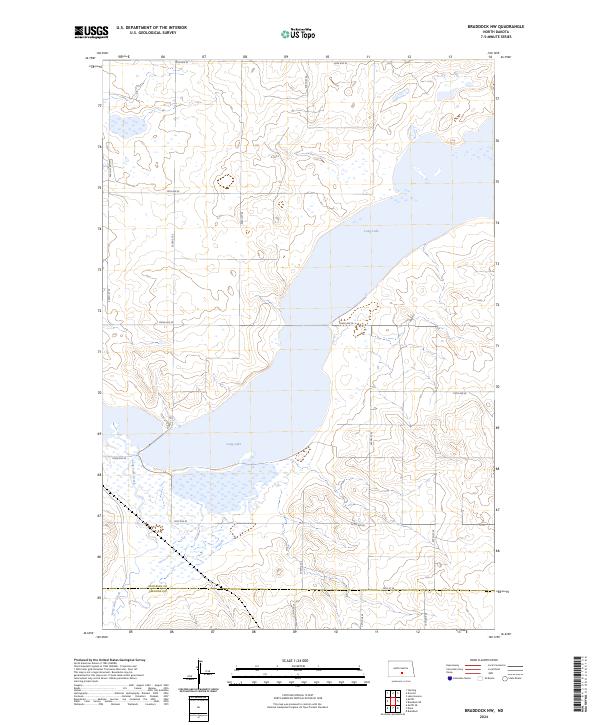 USGS Topographic Map – Braddock NW