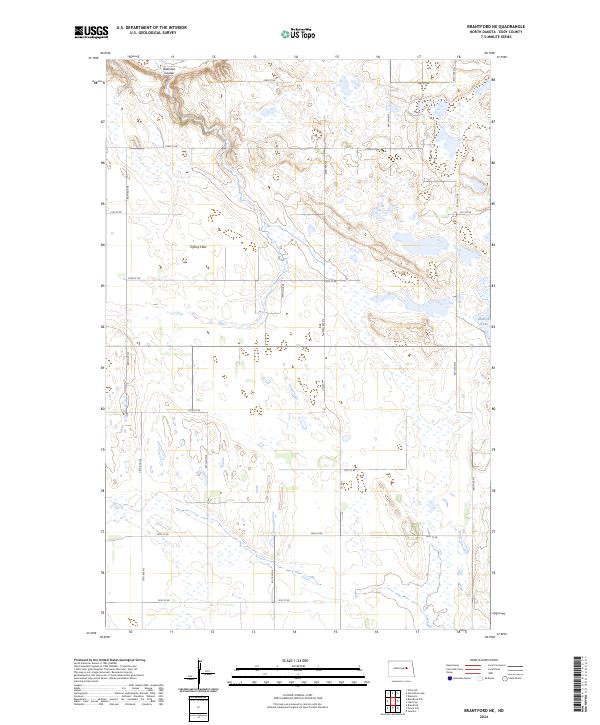USGS Topographic Map – Brantford NE