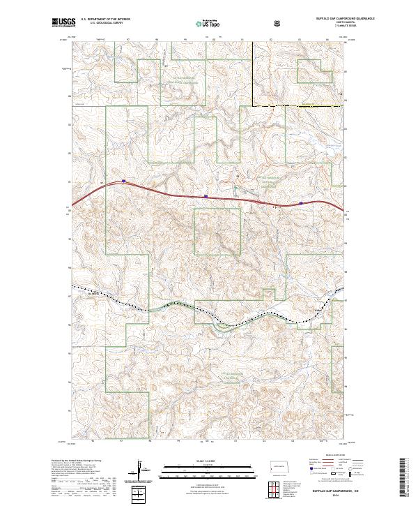 USGS Topographic Map – Buffalo Gap Campground