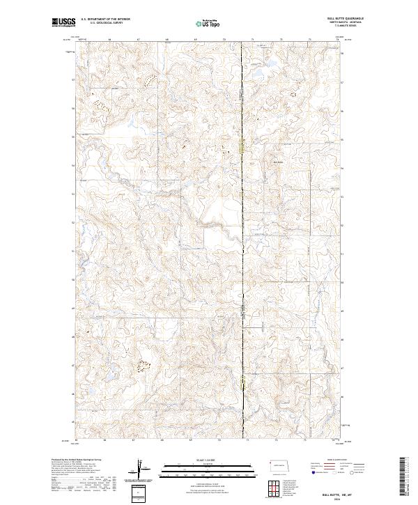 USGS Topographic Map – Bull Butte