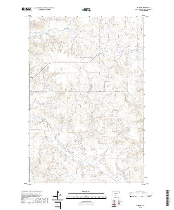 USGS Topographic Map – Burgess