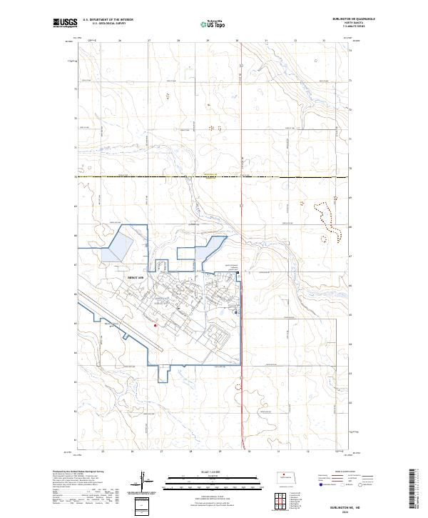 USGS Topographic Map – Burlington NE