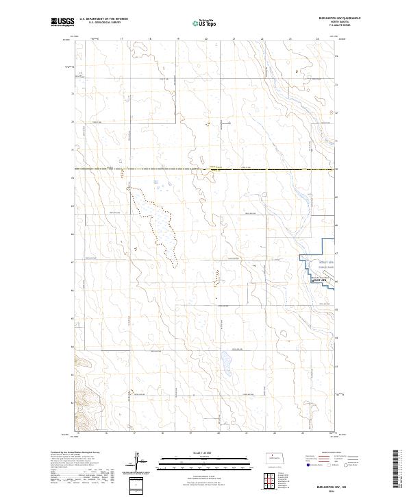 USGS Topographic Map – Burlington NW