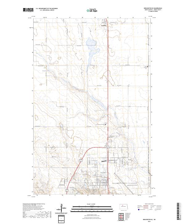 USGS Topographic Map – Burlington SE