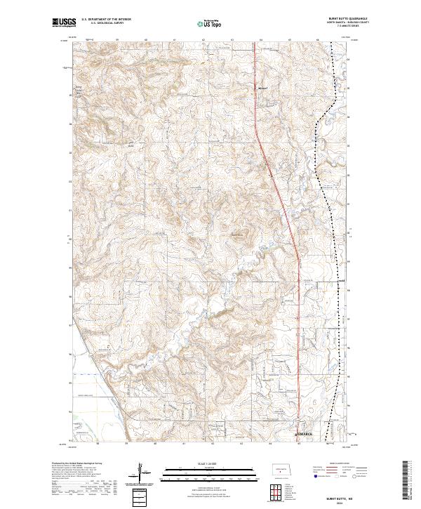 USGS Topographic Map – Burnt Butte