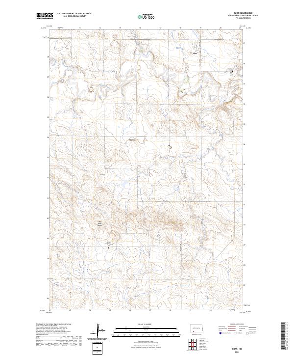 USGS Topographic Map – Burt