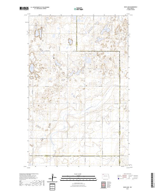 USGS Topographic Map – Bush Lake