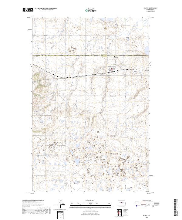 USGS Topographic Map – Butte