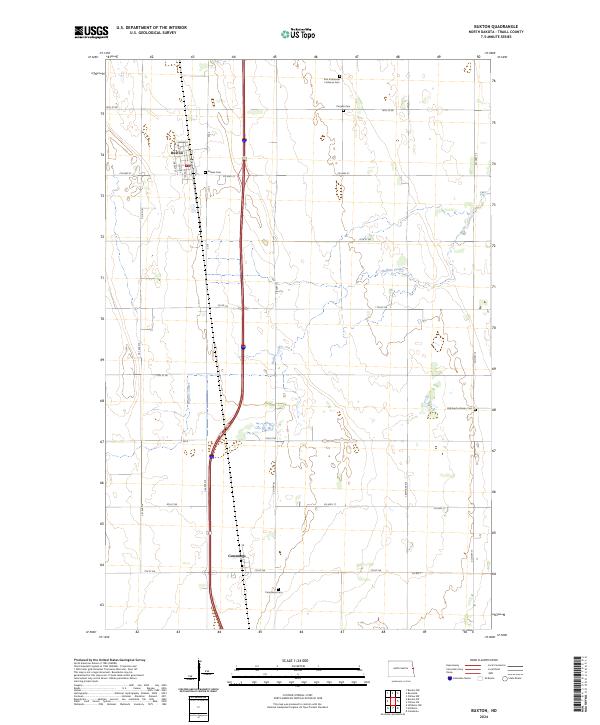 USGS Topographic Map – Buxton