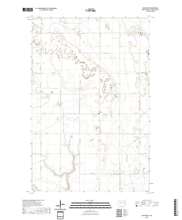 USGS Topographic Map – Buxton SW