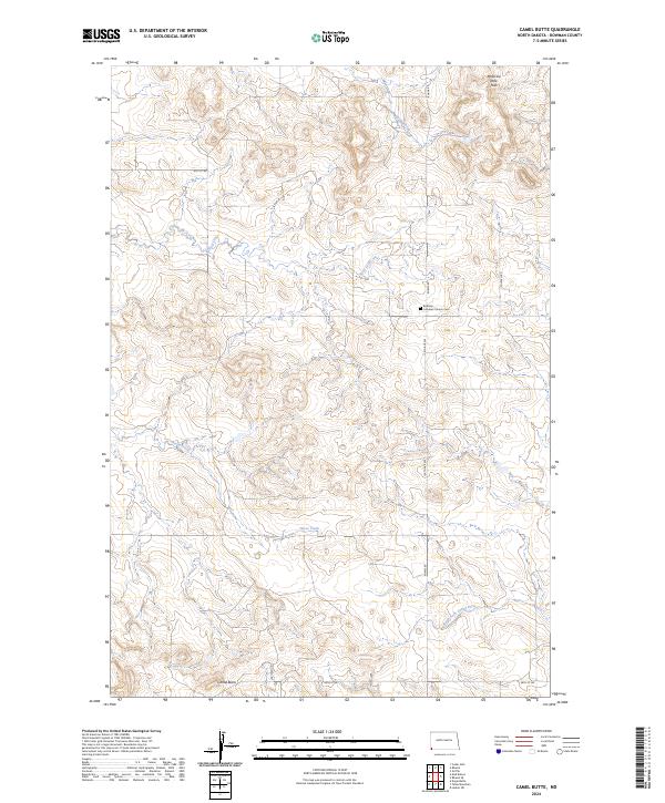USGS Topographic Map – Camel Butte
