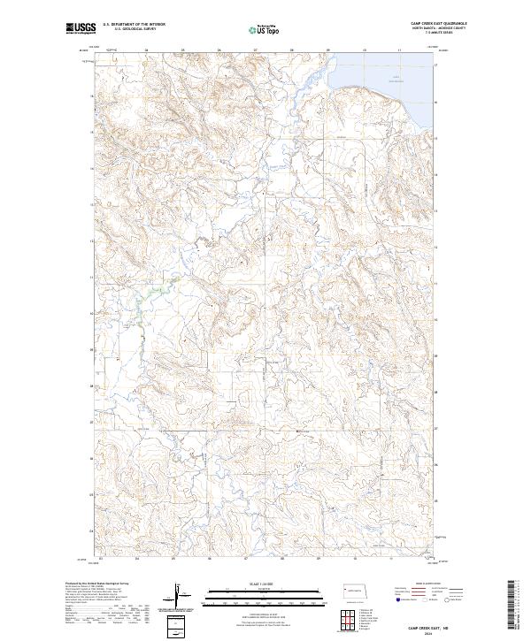 USGS Topographic Map – Camp Creek East