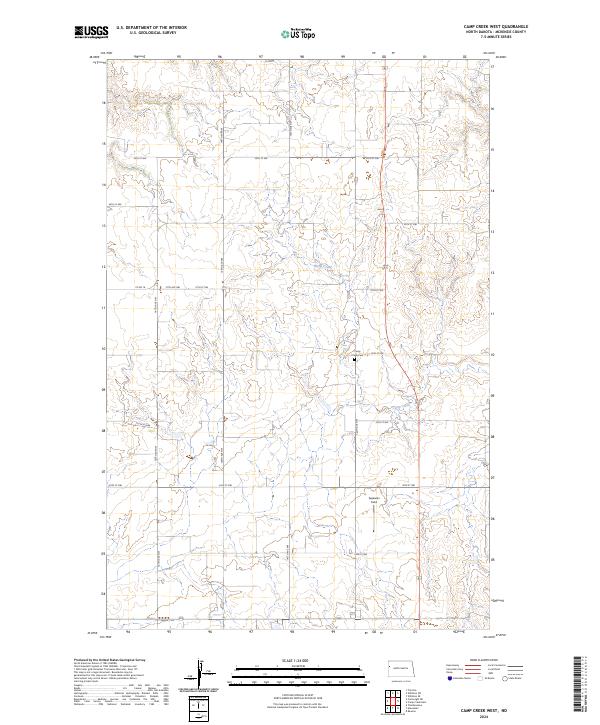 USGS Topographic Map – Camp Creek West
