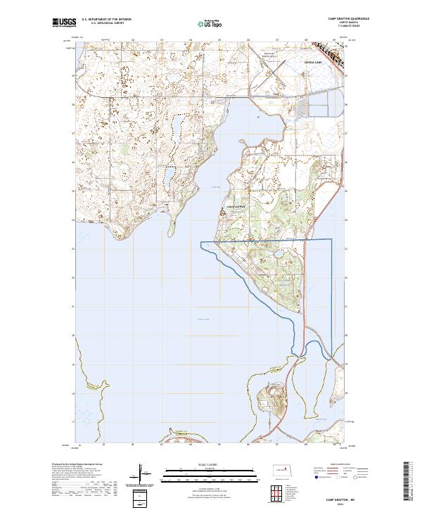 USGS Topographic Map – Camp Grafton
