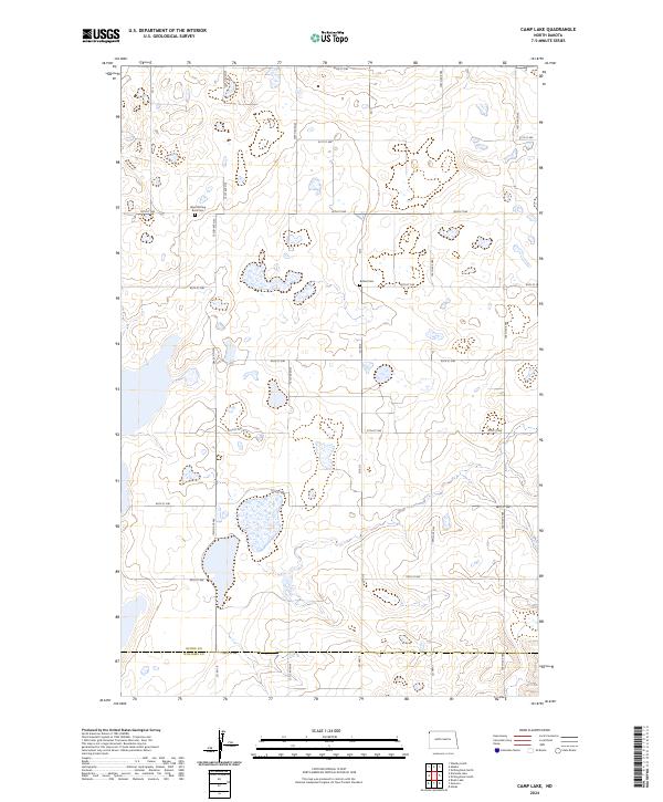 USGS Topographic Map – Camp Lake