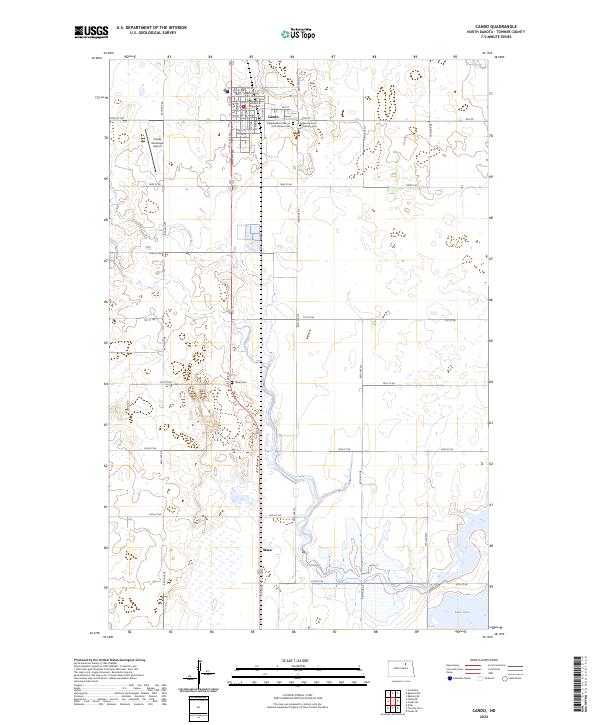 USGS Topographic Map – Cando