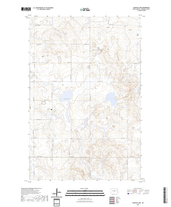 USGS Topographic Map – Canfield Lake