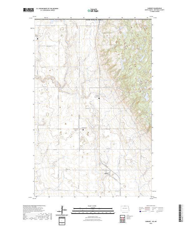 USGS Topographic Map – Carbury